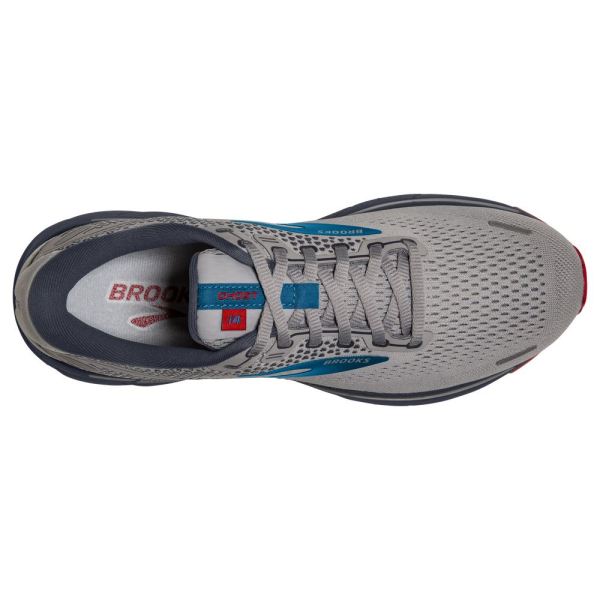 Brooks Shoes - Ghost 14 Grey/Blue/Red            