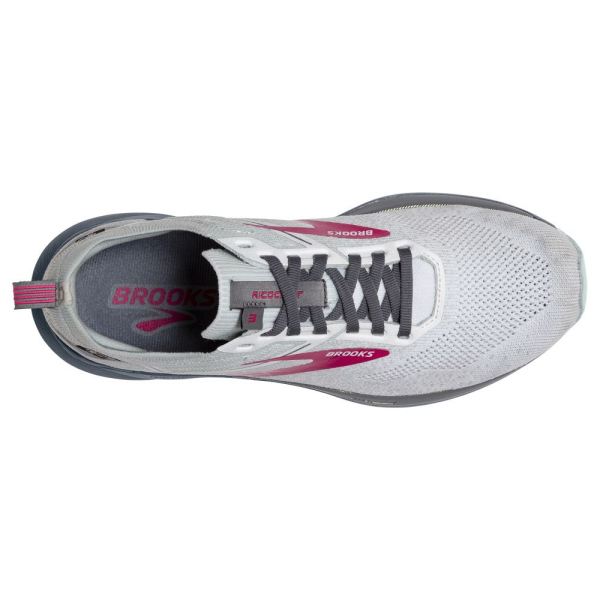 Brooks Shoes - Ricochet 3 White/Ice Flow/Pink            