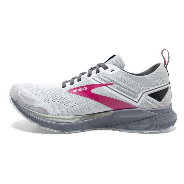 Brooks Shoes - Ricochet 3 White/Ice Flow/Pink            