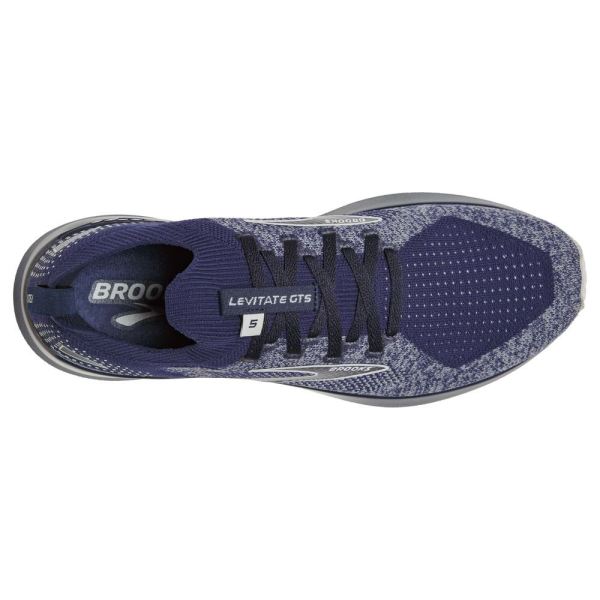 Brooks Shoes - Levitate StealthFit GTS 5 Peacoat/Grey            