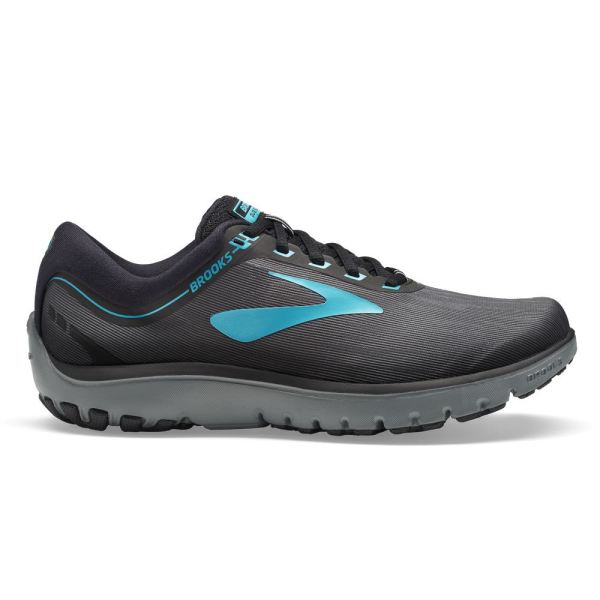 Brooks Shoes - PureFlow 7 Grey/Black/Green