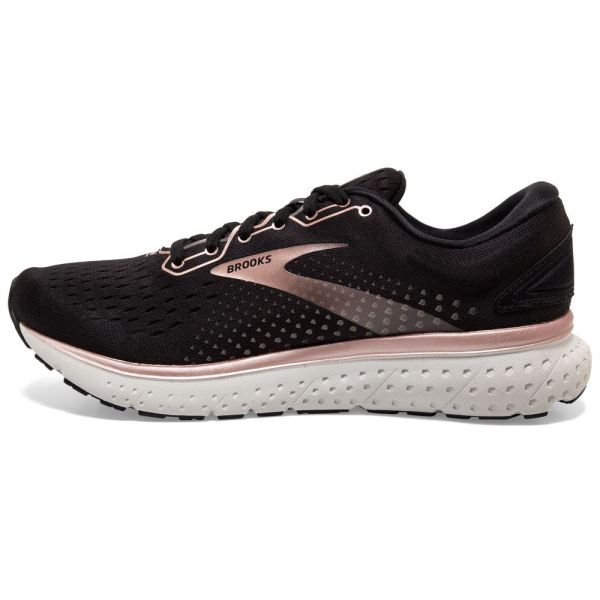 Brooks Shoes - Glycerin 18 Black/Rose Gold/Grey            