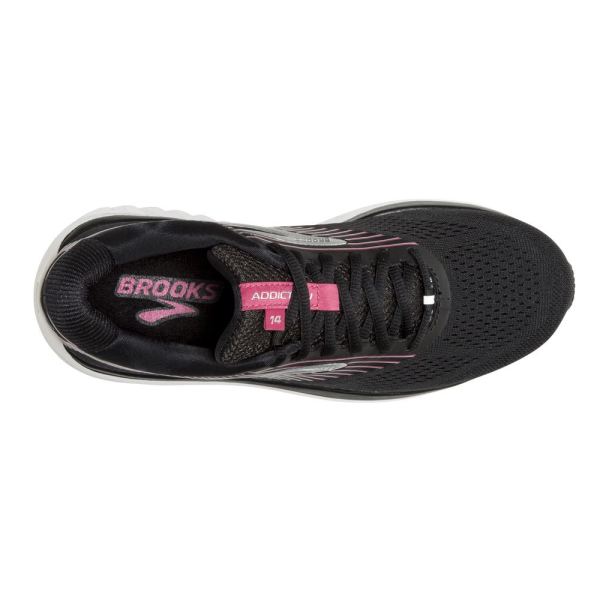 Brooks Shoes - Addiction 14 Black/Hot Pink/Silver            