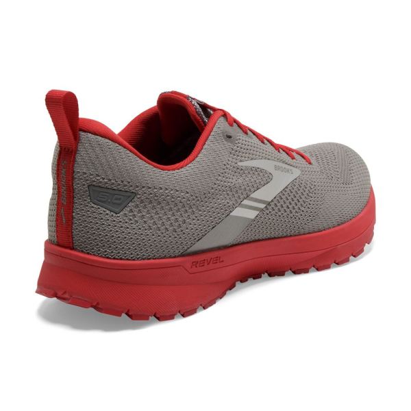 Brooks Shoes - Revel 5 Grey/Red            