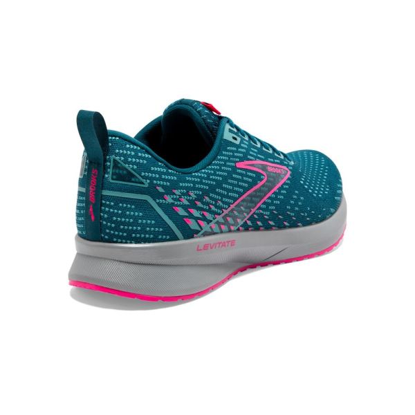 Brooks Shoes - Levitate 5 Blue/Porcelain/Pink            