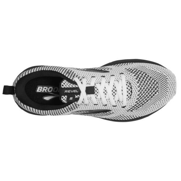 Brooks Shoes - Revel 5 White/Black            