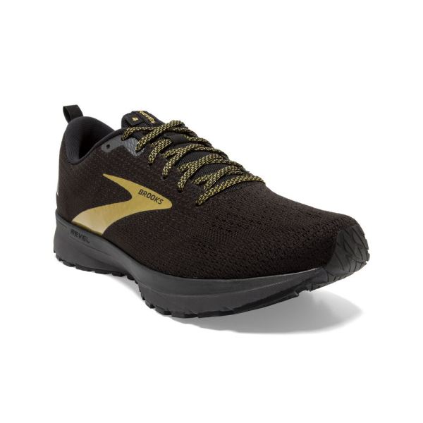 Brooks Shoes - Revel 4 Black/Gold            