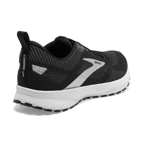 Brooks Shoes - Revel 5 Black/Metallic/White            