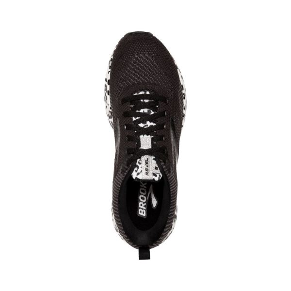 Brooks Shoes - Revel 5 Black/White/Silver            
