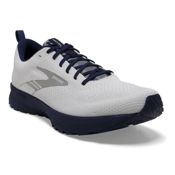 Brooks Shoes - Revel 5 White/Blue            