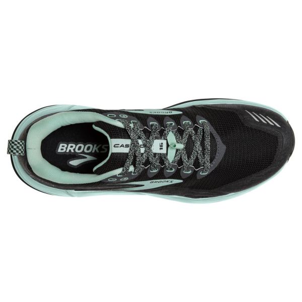 Brooks Shoes - Cascadia 16 Black/Ebony/Yucca            