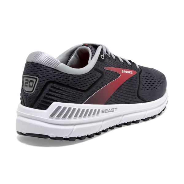 Brooks Shoes - Beast 20 Blackened Pearl/Black/Red            