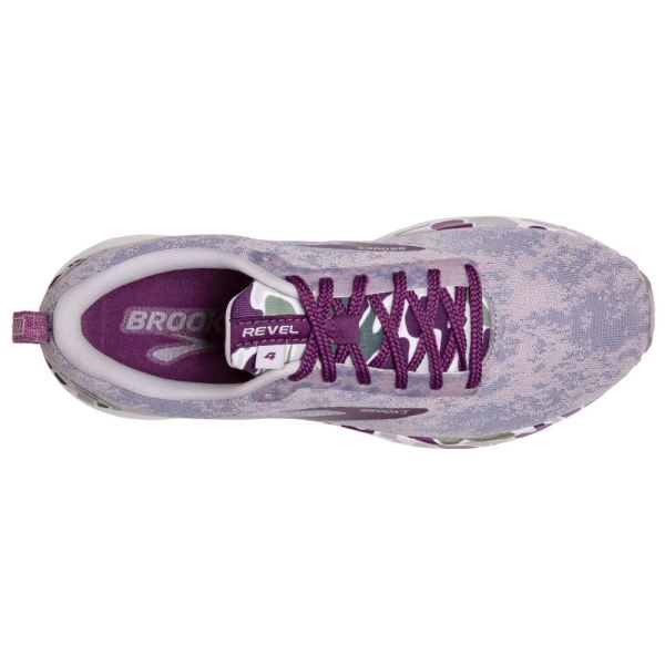 Brooks Shoes - Revel 4 White/Wood Violet/Iris            