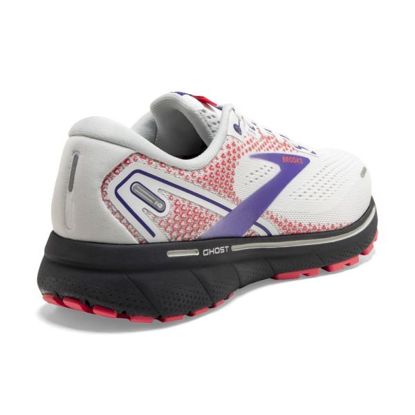 Brooks Shoes - Ghost 14 White/Purple/Coral            