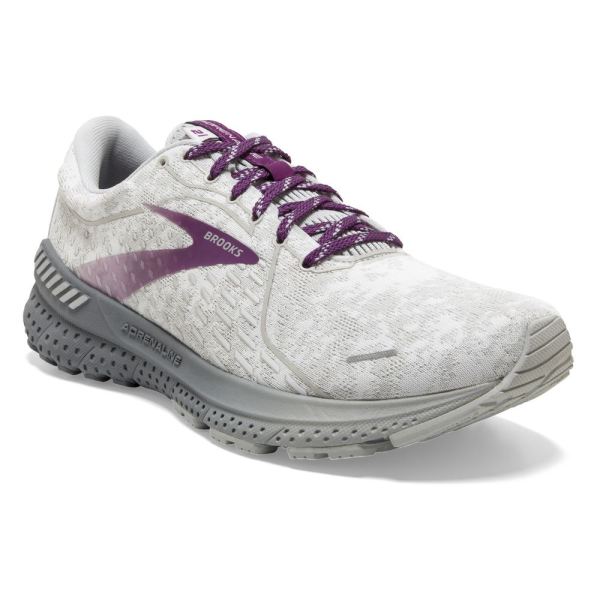 Brooks Shoes - Adrenaline GTS 21 White/Oyster/Primer Grey            