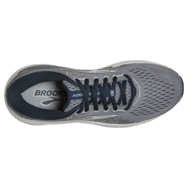 Brooks Shoes - Addiction 15 Grey/Navy/Aqua            