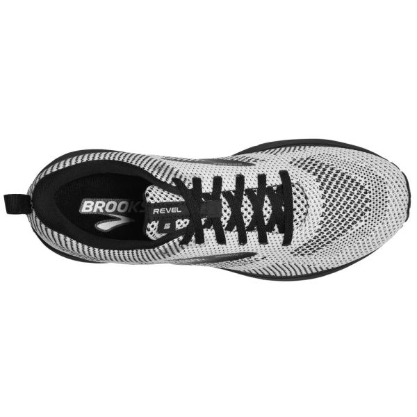 Brooks Shoes - Revel 5 White/Black            