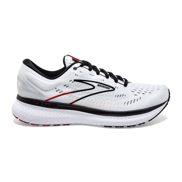 Brooks Shoes - Glycerin 19 White/Black/Red