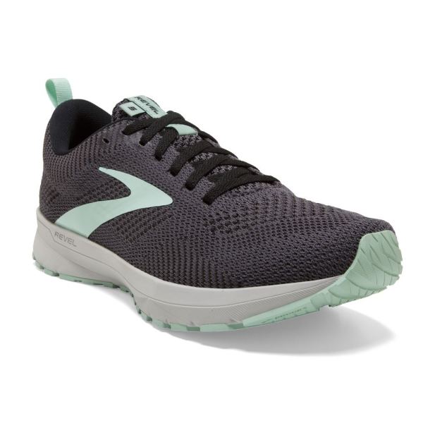 Brooks Shoes - Revel 5 Ebony/Black/Yucca            