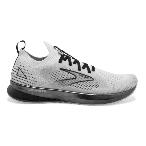 Brooks Shoes - Levitate StealthFit 5 White/Grey/Black