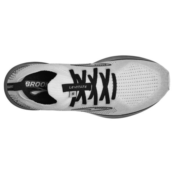 Brooks Shoes - Levitate StealthFit 5 White/Grey/Black            
