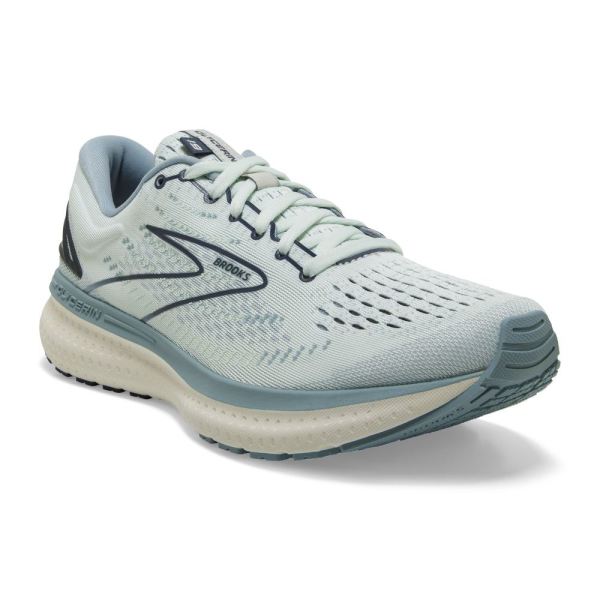 Brooks Shoes - Glycerin 19 Aqua Glass/Whisper White/Navy            