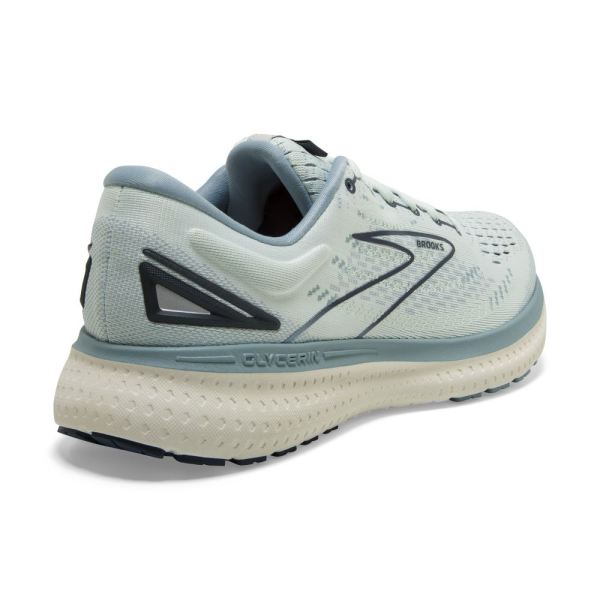 Brooks Shoes - Glycerin 19 Aqua Glass/Whisper White/Navy            