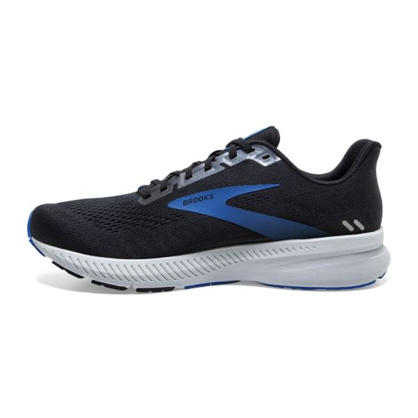 Brooks Shoes - Launch 8 Black/Grey/Blue            