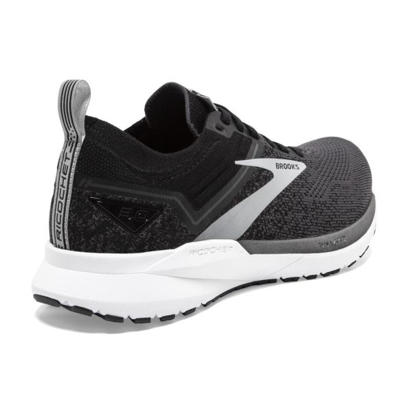 Brooks Shoes - Ricochet 3 Black/Blackened Pearl/White            