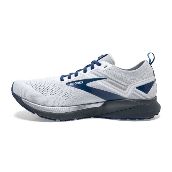 Brooks Shoes - Ricochet 3 White/Grey/Blue            