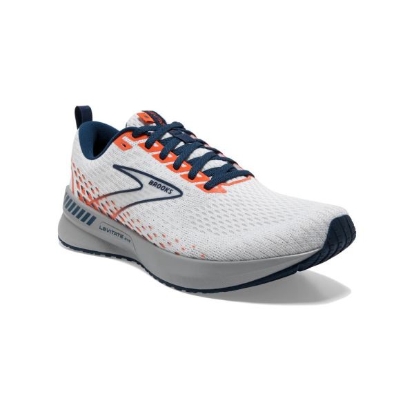 Brooks Shoes - Levitate GTS 5 White/Titan/Flame            