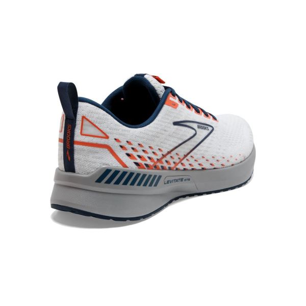 Brooks Shoes - Levitate GTS 5 White/Titan/Flame            