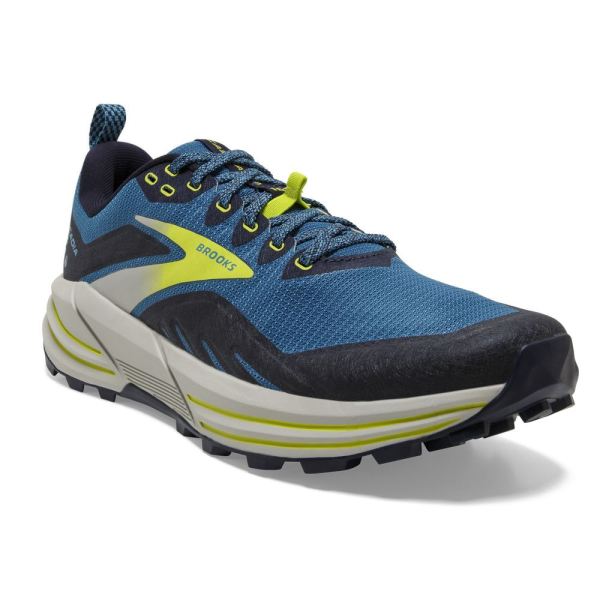 Brooks Shoes - Cascadia 16 Mykonos Blue/Peacoat/Lime            