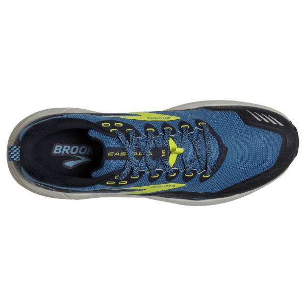 Brooks Shoes - Cascadia 16 Mykonos Blue/Peacoat/Lime            