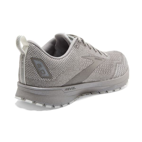 Brooks Shoes - Revel 4 White/Paloma/Silver            