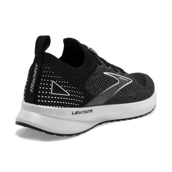 Brooks Shoes - Levitate StealthFit 5 Black/Grey/White            