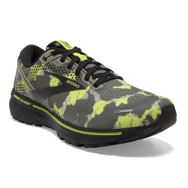 Brooks Shoes - Ghost 14 Olive/Lime Punch/Black            
