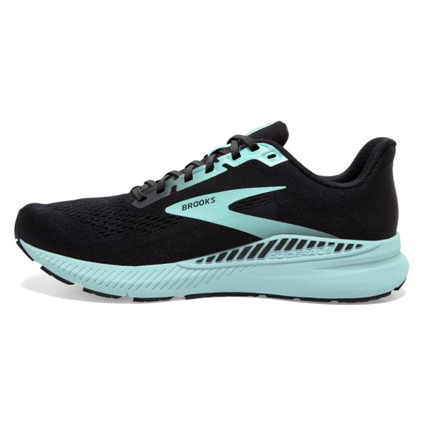 Brooks Shoes - Launch 8 GTS Black/Ebony/Blue Tint            