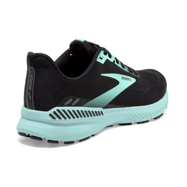 Brooks Shoes - Launch 8 GTS Black/Ebony/Blue Tint            