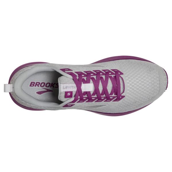 Brooks Shoes - Levitate 5 Grey/Lavender/Baton Rouge            