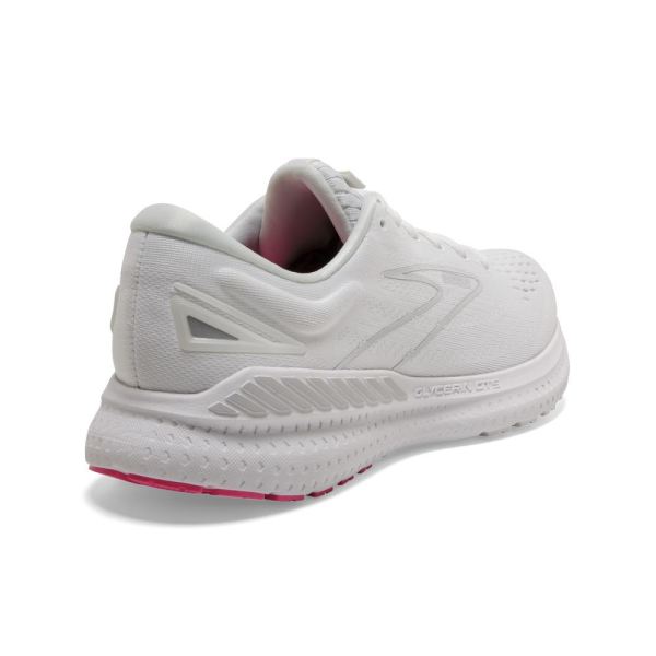 Brooks Shoes - Glycerin GTS 19 White-Pink/Luna Rock            