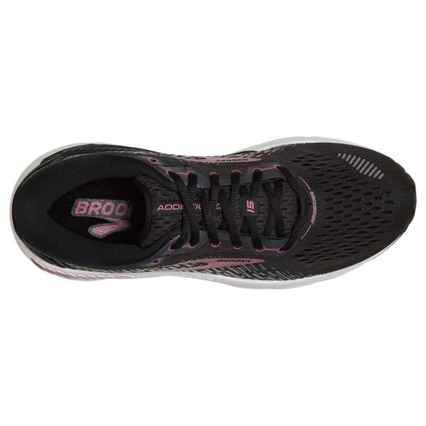 Brooks Shoes - Addiction 15 Black/Ebony/Mauvewood            