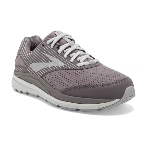 Brooks Shoes - Addiction Walker Suede Shark/Alloy/Oyster            