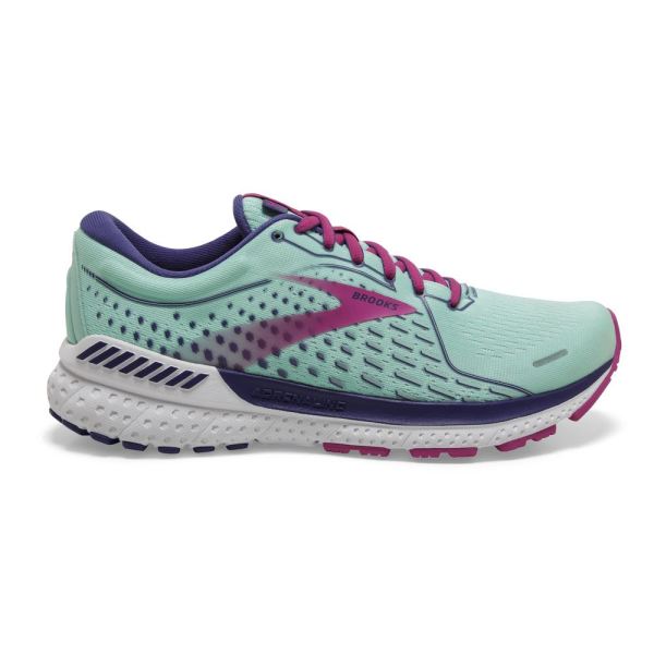 Brooks Shoes - Adrenaline GTS 21 Yucca/Navy Blue/Fuchsia