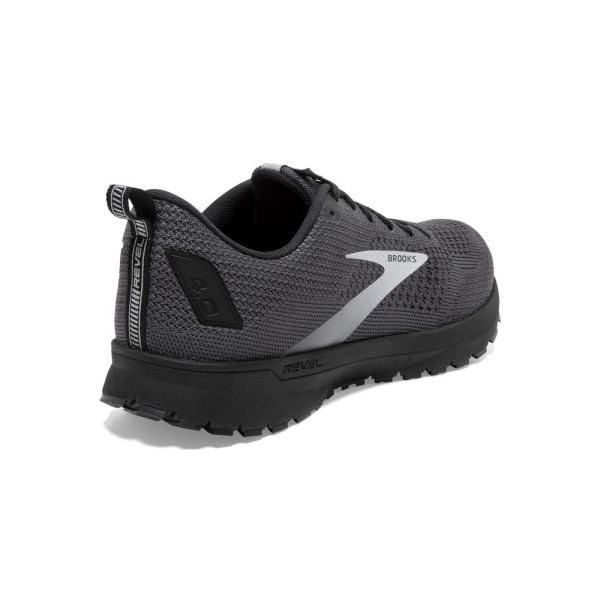 Brooks Shoes - Revel 4 Ebony/Black/Grey            