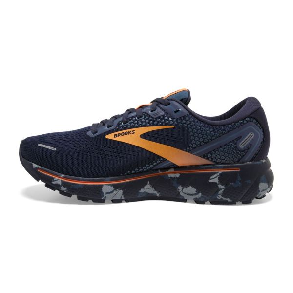 Brooks Shoes - Ghost 14 Navy/Grey/Orange            