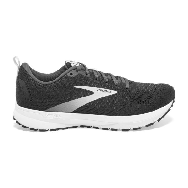 Brooks Shoes - Revel 4 Black/Oyster/Silver