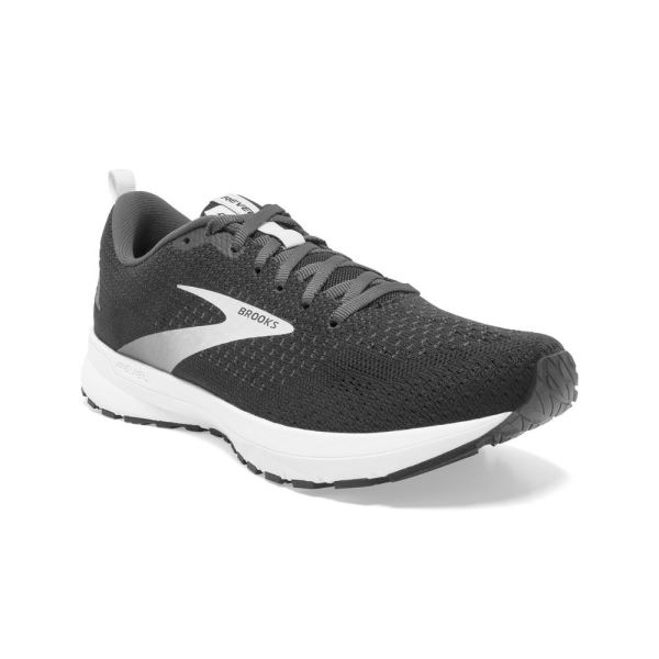 Brooks Shoes - Revel 4 Black/Oyster/Silver            