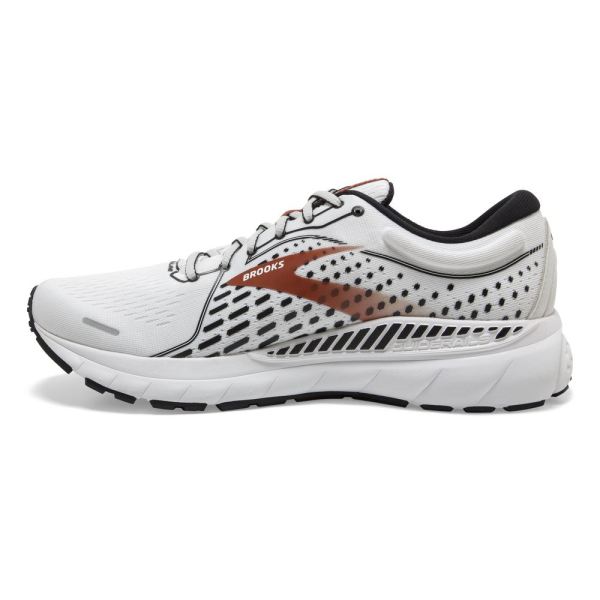 Brooks Shoes - Adrenaline GTS 21 White/Black/Orange            