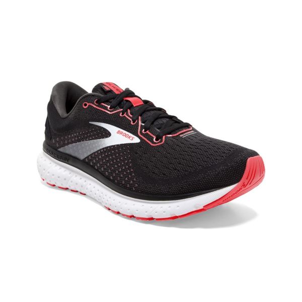Brooks Shoes - Glycerin 18 Black/Coral/White            